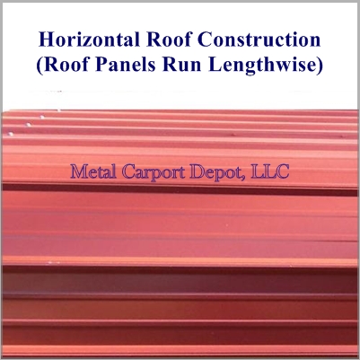Horizontal Metal RV Cover Roof